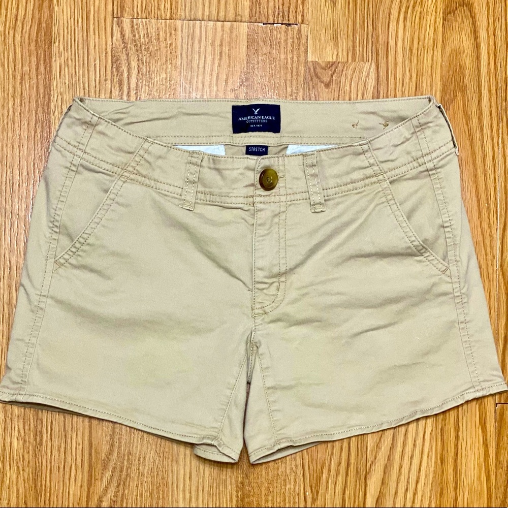 📚📝 Back To School! American Eagle Khaki Uniform Shorts!!!  📓🎓